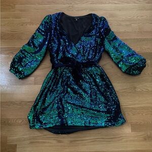 Mermaid sequin party dress - size L